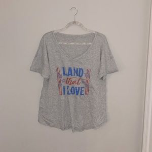 Grey, V-Neck T-Shirt